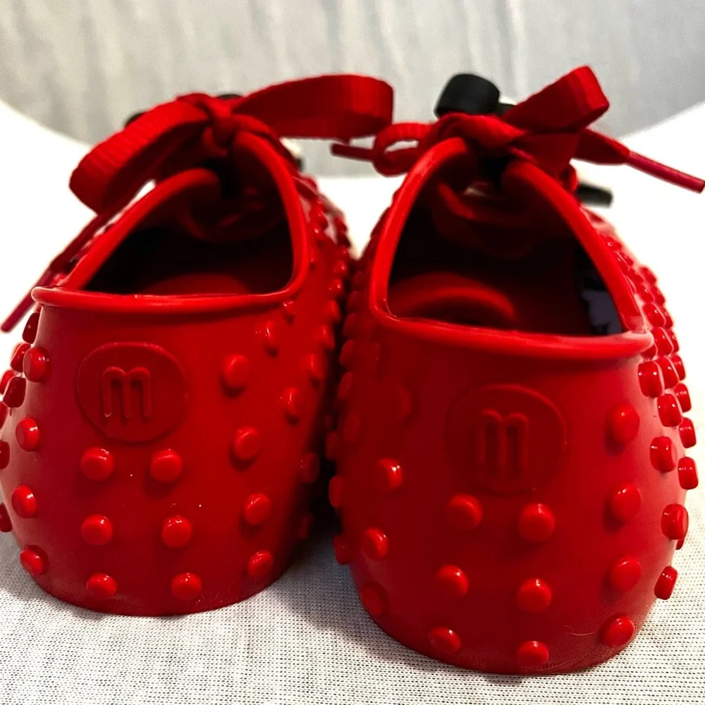 Mini Mellisa Polibolha Disney Mickey Mouse Red Bubbled Sneakers size 10 - Picture 6 of 13